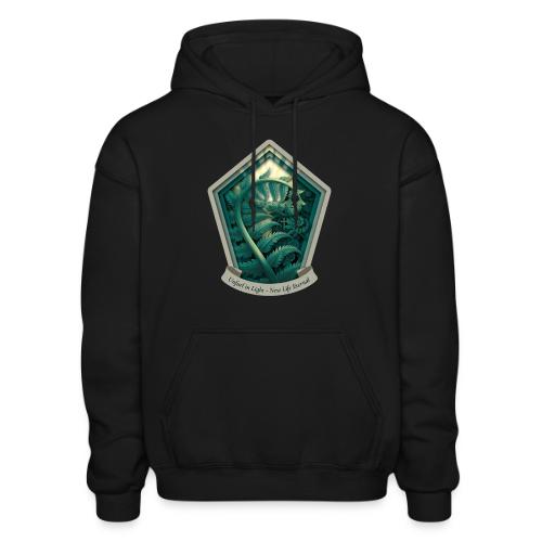 Easter Unfurl in Light Fern T Shirt, Spring Gift - Gildan Heavy Blend Adult Hoodie