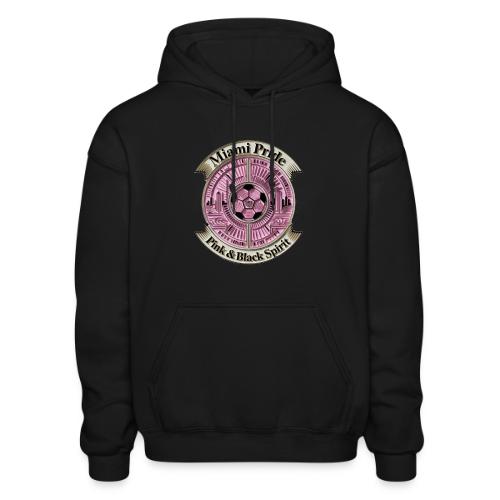 Miami Pride T Shirt, Soccer City Pride Gift - Heavyweight Unisex Hoodie by Gildan