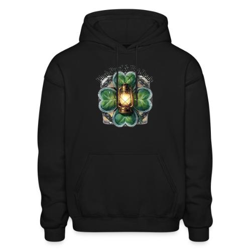 Pinch-Proof Lantern Clover T-Shirt - Heavyweight Unisex Hoodie by Gildan