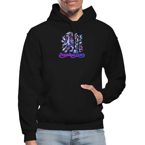 Boundless Heart Neon Galaxy Dog Shirt - Gildan Heavy Blend Adult Hoodie