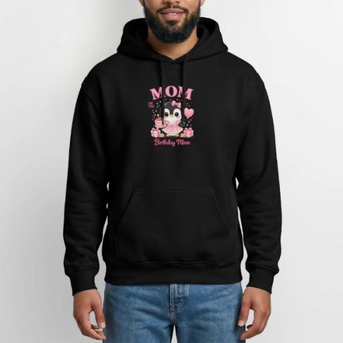 Cute Penguin Birthday Mom Kawaii Cake Balloon Gift - Gildan Heavy Blend Adult Hoodie