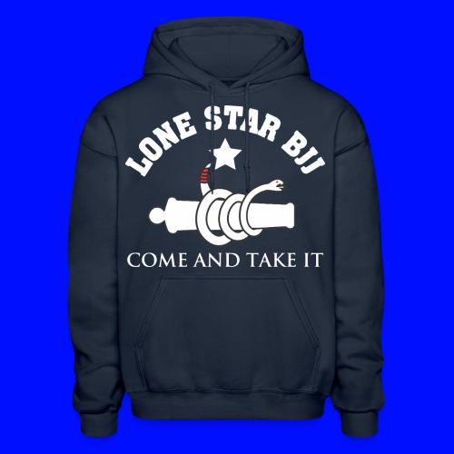 Lone Star BJJ - Come and Take It - White and Red - Gildan Heavy Blend Adult Hoodie
