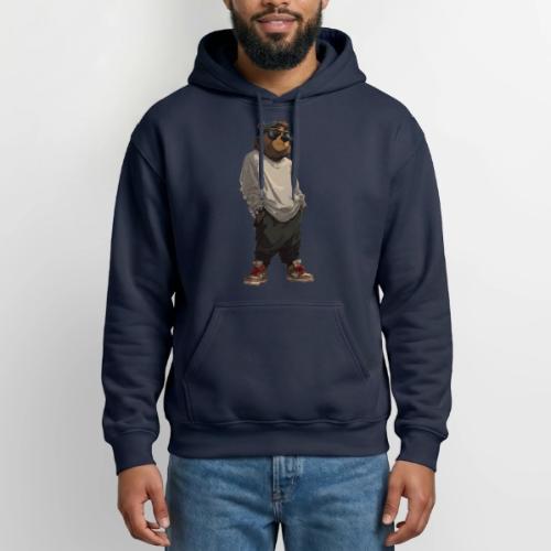 Urban Streetwear Bear Cool Apparel Design - Gildan Heavy Blend Adult Hoodie