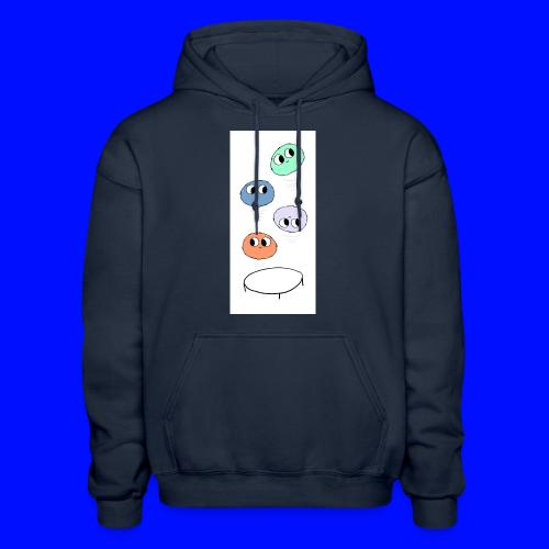 Puffs on a Trampoline (iPhone Case) - Heavyweight Unisex Hoodie by Gildan