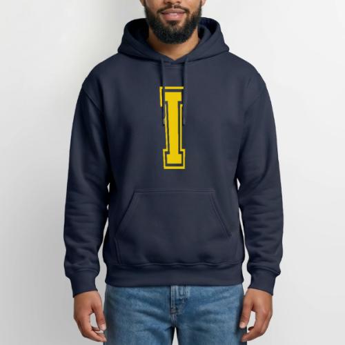 Letter I – Capital Athletic Alphabet Monogram - Gildan Heavy Blend Adult Hoodie