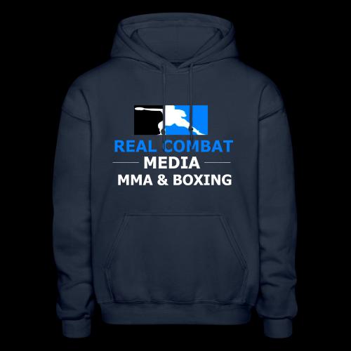 RCM MMA & BOXING Light Blue White Text - Gildan Heavy Blend Adult Hoodie