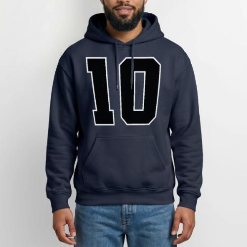 Varsity Number 10 Athletic Design - Gildan Heavy Blend Adult Hoodie
