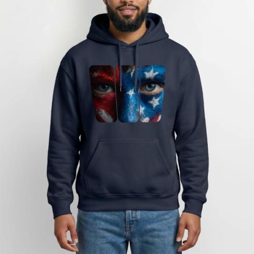 USA: Painted for the Flag - Gildan Heavy Blend Adult Hoodie