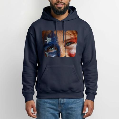 USA: Patriot Gaze - Heavyweight Unisex Hoodie by Gildan