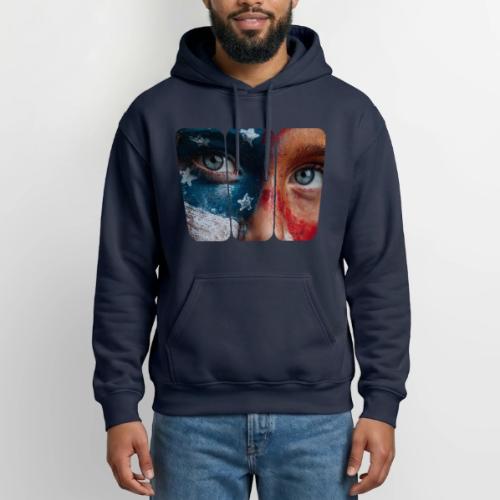 USA: Star-Spangled Glance - Gildan Heavy Blend Adult Hoodie