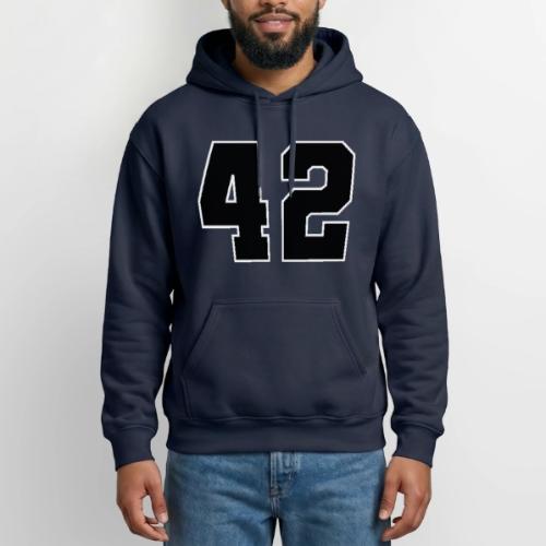 Varsity Number 42 Sports Style - Gildan Heavy Blend Adult Hoodie