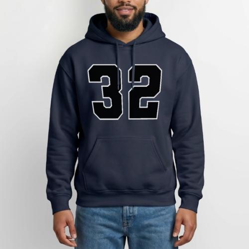 Varsity Number 32 Athletic Design - Gildan Heavy Blend Adult Hoodie