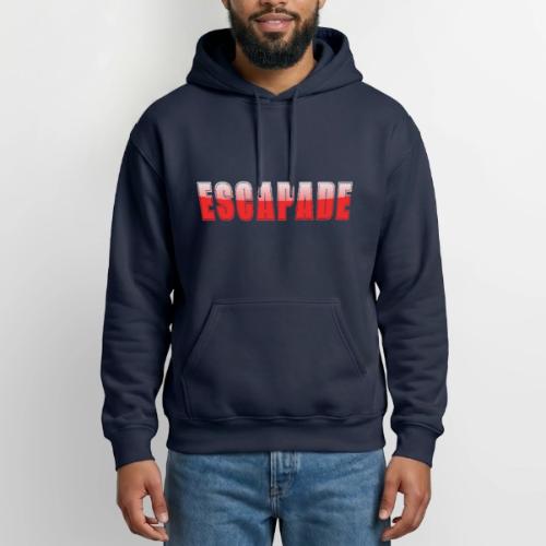ESCAPADE Bold Typography Graphic Design - Heavyweight Unisex Hoodie by Gildan