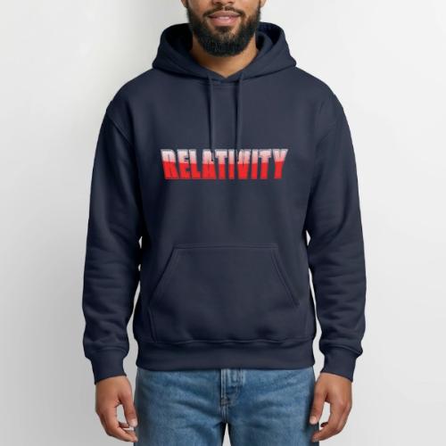 Relativity Science Typography Design - Heavyweight Unisex Hoodie by Gildan