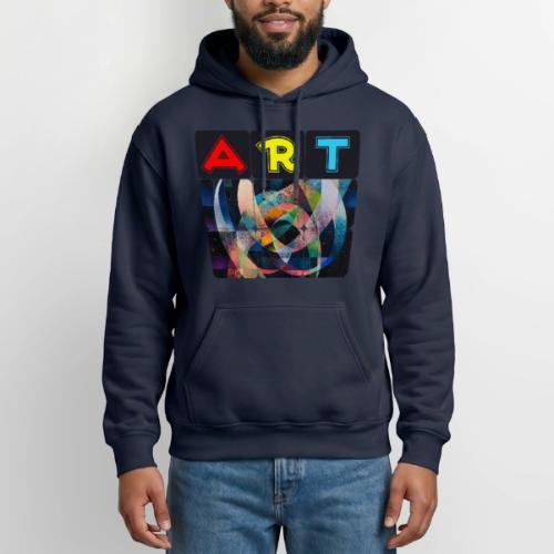 Art of Stripes and Shades - Heavyweight Unisex Hoodie by Gildan