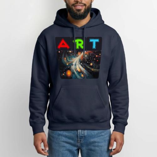 Swirls of Colorful Art - Heavyweight Unisex Hoodie by Gildan