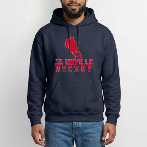 I love hockey - Gildan Heavy Blend Adult Hoodie