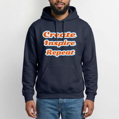 Create, Inspire, Repeat — Artist Life Script - Gildan Heavy Blend Adult Hoodie