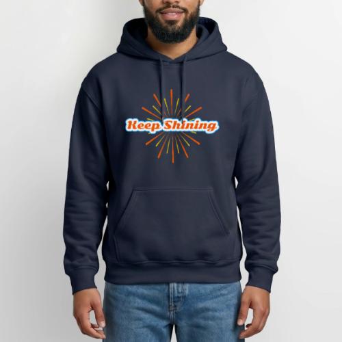 Keep Shining: Radiant Energy Design - Heavyweight Unisex Hoodie by Gildan