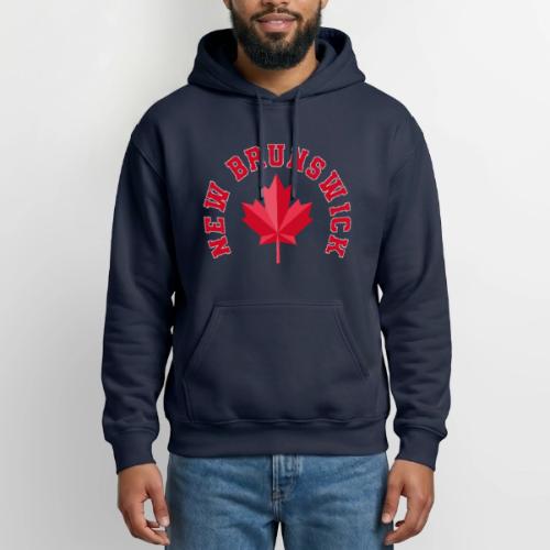 New Brunswick with maple leaf - Heavyweight Unisex Hoodie by Gildan