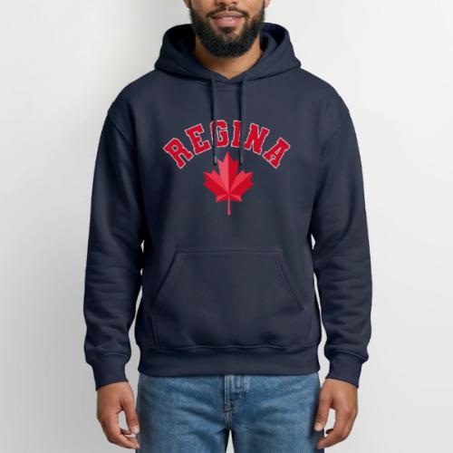 Regina with maple leaf - Gildan Heavy Blend Adult Hoodie