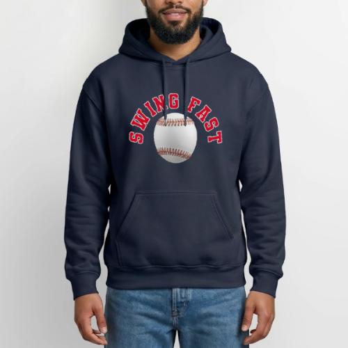 Baseball: Swing Fast Energy - Gildan Heavy Blend Adult Hoodie