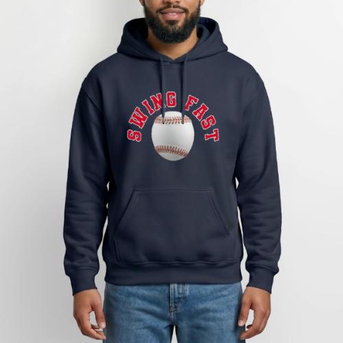 Baseball: Swing Fast Energy - Heavyweight Unisex Hoodie by Gildan