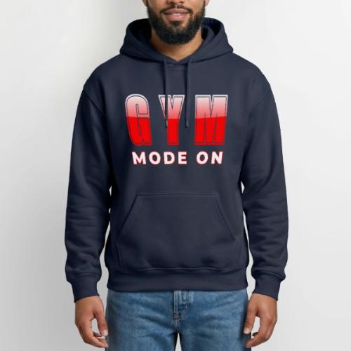 Gym Mode On Fitness Typography Design - Gildan Heavy Blend Adult Hoodie