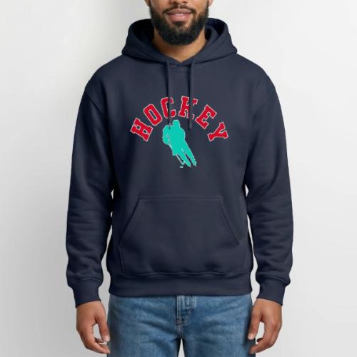 Hockey Player Silhouette - Gildan Heavy Blend Adult Hoodie