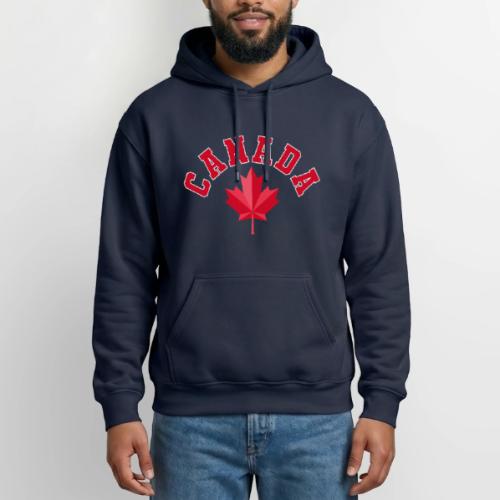 Canada with maple leaf - Gildan Heavy Blend Adult Hoodie