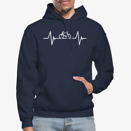 Bicycle Hearbeat - Gildan Heavy Blend Adult Hoodie