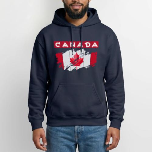 Canada, Inspired by the Canadian flag - Heavyweight Unisex Hoodie by Gildan