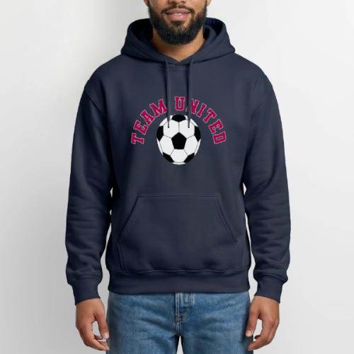 Team United Soccer Ball Sports Design - Heavyweight Unisex Hoodie by Gildan