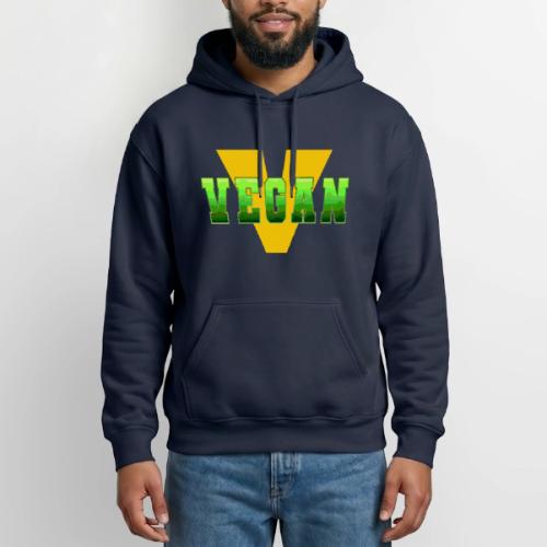 Vegan Energy V - Heavyweight Unisex Hoodie by Gildan