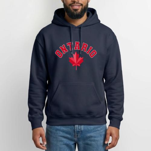 Ontario with maple leaf - Gildan Heavy Blend Adult Hoodie
