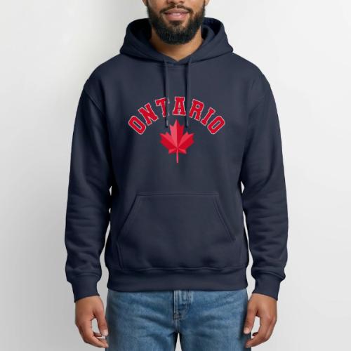 Ontario with maple leaf - Heavyweight Unisex Hoodie by Gildan