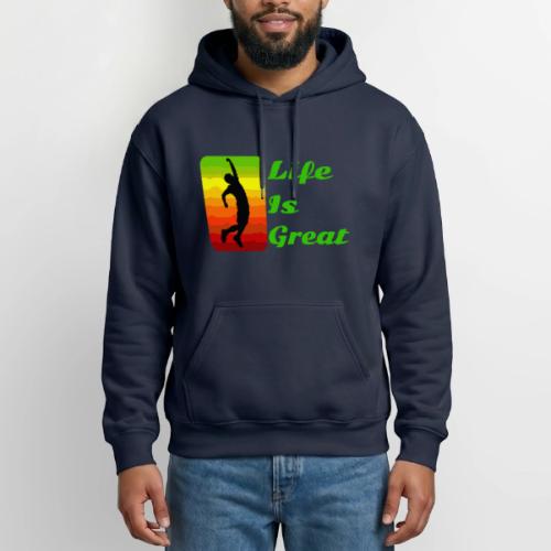 Life Is Great - Heavyweight Unisex Hoodie by Gildan