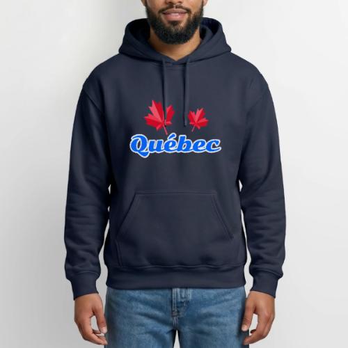 Québec with two red maple leaves - Gildan Heavy Blend Adult Hoodie