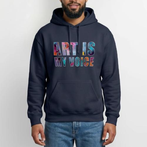 Art Is My Voice - Heavyweight Unisex Hoodie by Gildan
