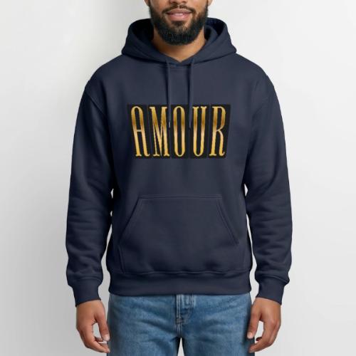 Golden Love - Heavyweight Unisex Hoodie by Gildan