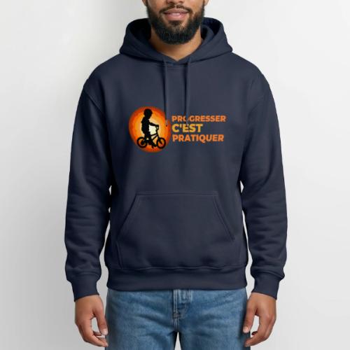 On the Move Towards Progress - Heavyweight Unisex Hoodie by Gildan