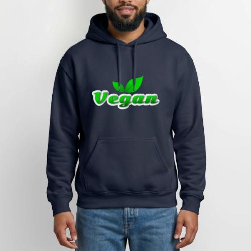 Pure Vegan Leaves - Heavyweight Unisex Hoodie by Gildan