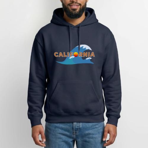 Blue Wave California - Heavyweight Unisex Hoodie by Gildan