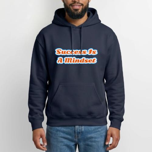 Success Is a Mindset — Motivational Glow Script - Heavyweight Unisex Hoodie by Gildan