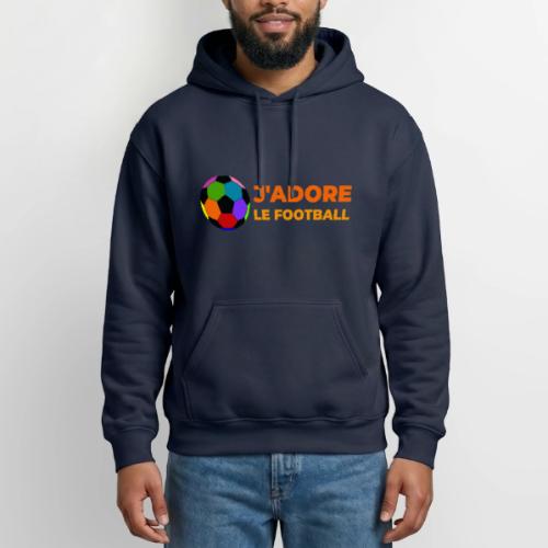 I love football - Gildan Heavy Blend Adult Hoodie