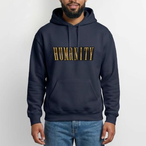 Golden Humanity Statement - Heavyweight Unisex Hoodie by Gildan