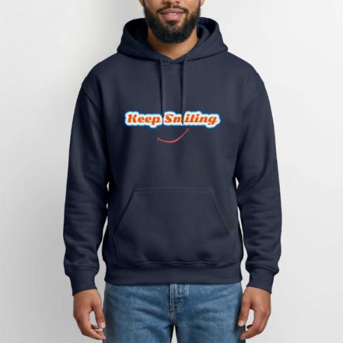 Keep Smiling Positive Vibes Graphic - Gildan Heavy Blend Adult Hoodie