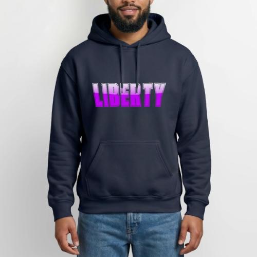 Liberty Typography Graphic Design - Gildan Heavy Blend Adult Hoodie