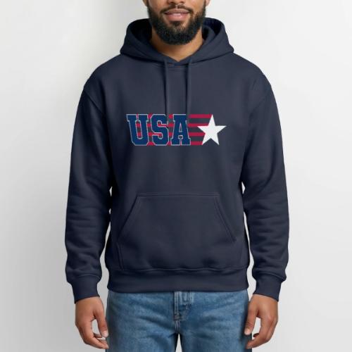 Star Stripe USA - Gildan Heavy Blend Adult Hoodie