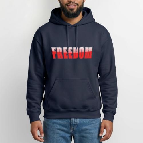 Freedom Typography Design - Gildan Heavy Blend Adult Hoodie
